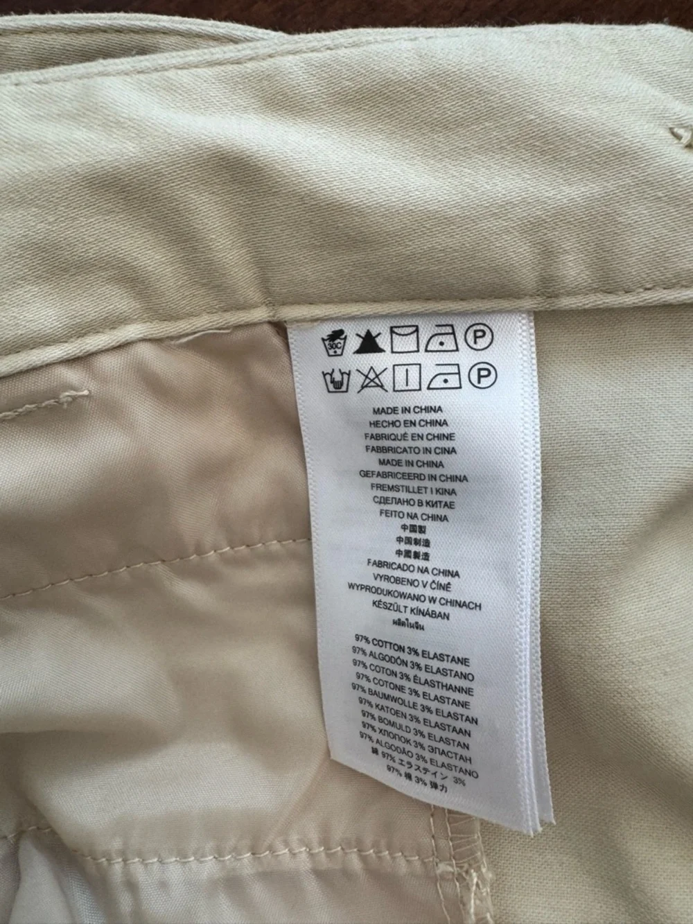 Michael Kors Beige High-Rise Tailored Bermuda Shorts with Gold Zippers